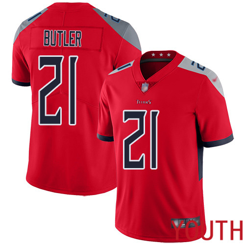 Tennessee Titans Limited Red Youth Malcolm Butler Jersey NFL Football #21 Inverted Legend->youth nfl jersey->Youth Jersey